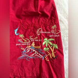 Polo Sport by Ralph Lauren Red Nylon Cargo Key West Shorts